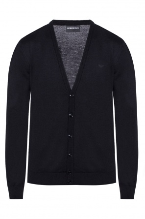 Cardigan with an embroidered logo, zdjęcie 1 Cardigan with an embroidered logo od Emporio Armani